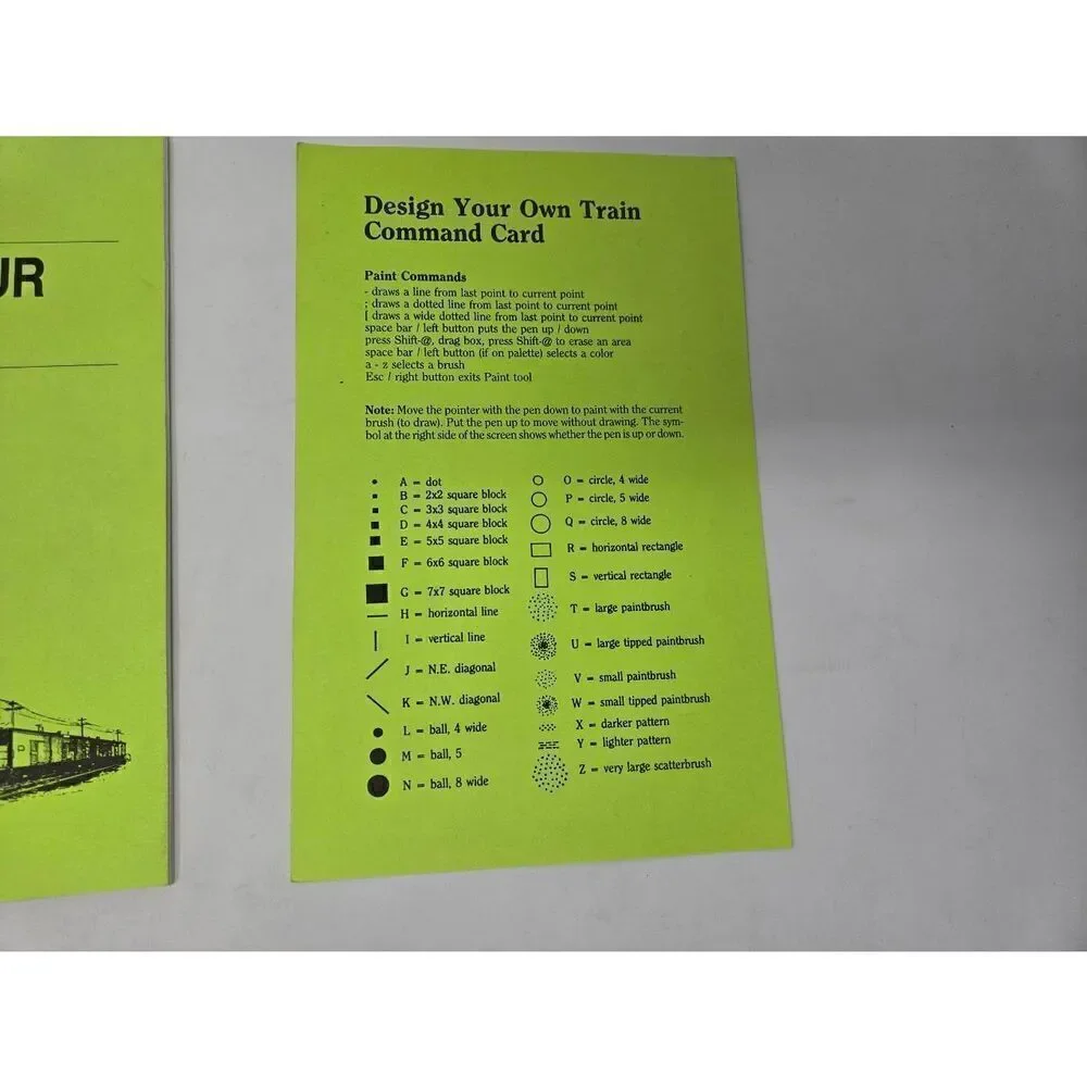 DESIGN YOUR OWN TRAIN ABRACADATA IBM PC COMPUTER GAME VINTAGE 1987